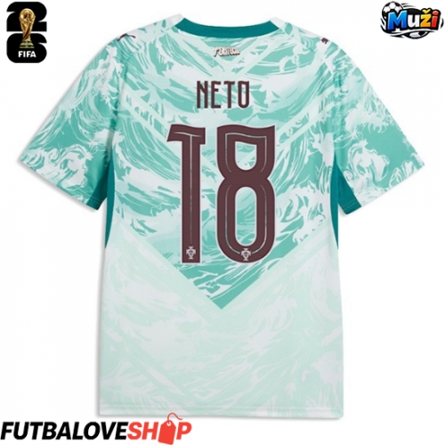 Dres Portugalsko Pedro Neto #18 Preč MS 2026 Krátky Rukáv